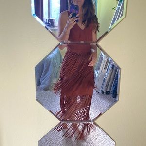 Suede Fringe Dress
